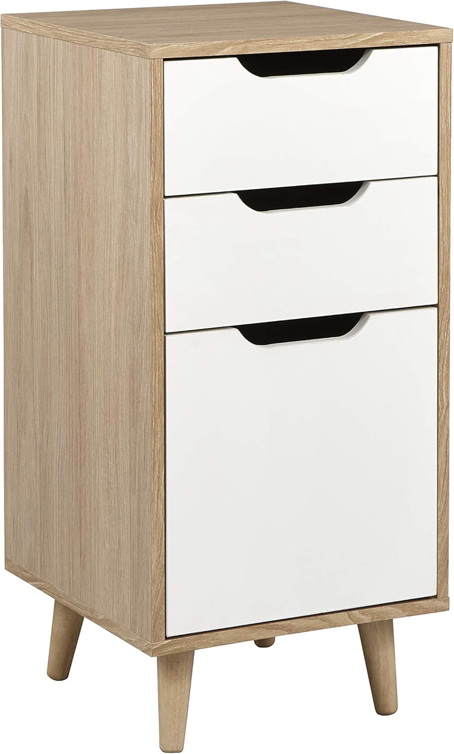 Natural White 2 Drawer Filing Cabinet Q706302