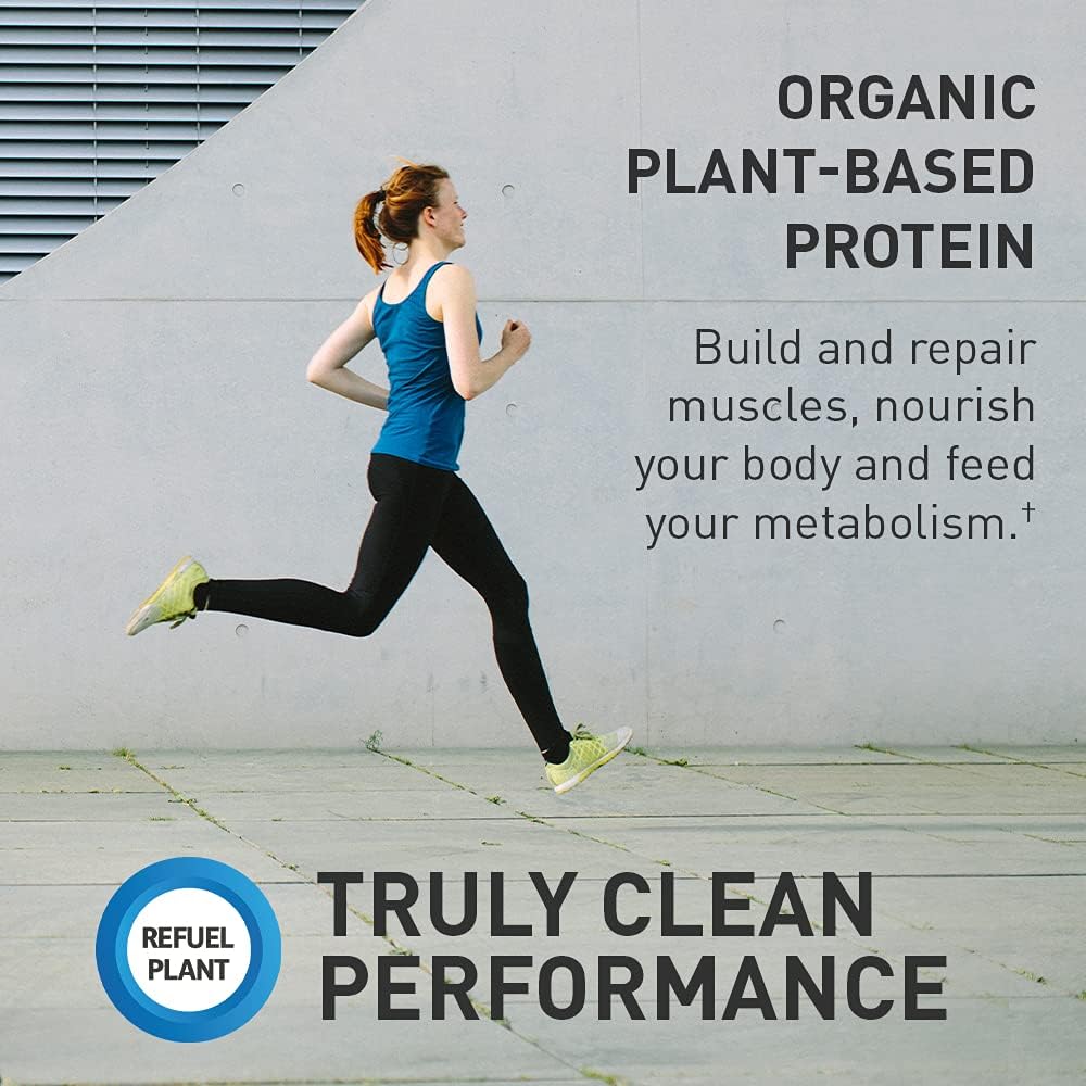 Organic Vegan Chocolate Plant Protein Powder, 19 Servings Pack of 2 W8334