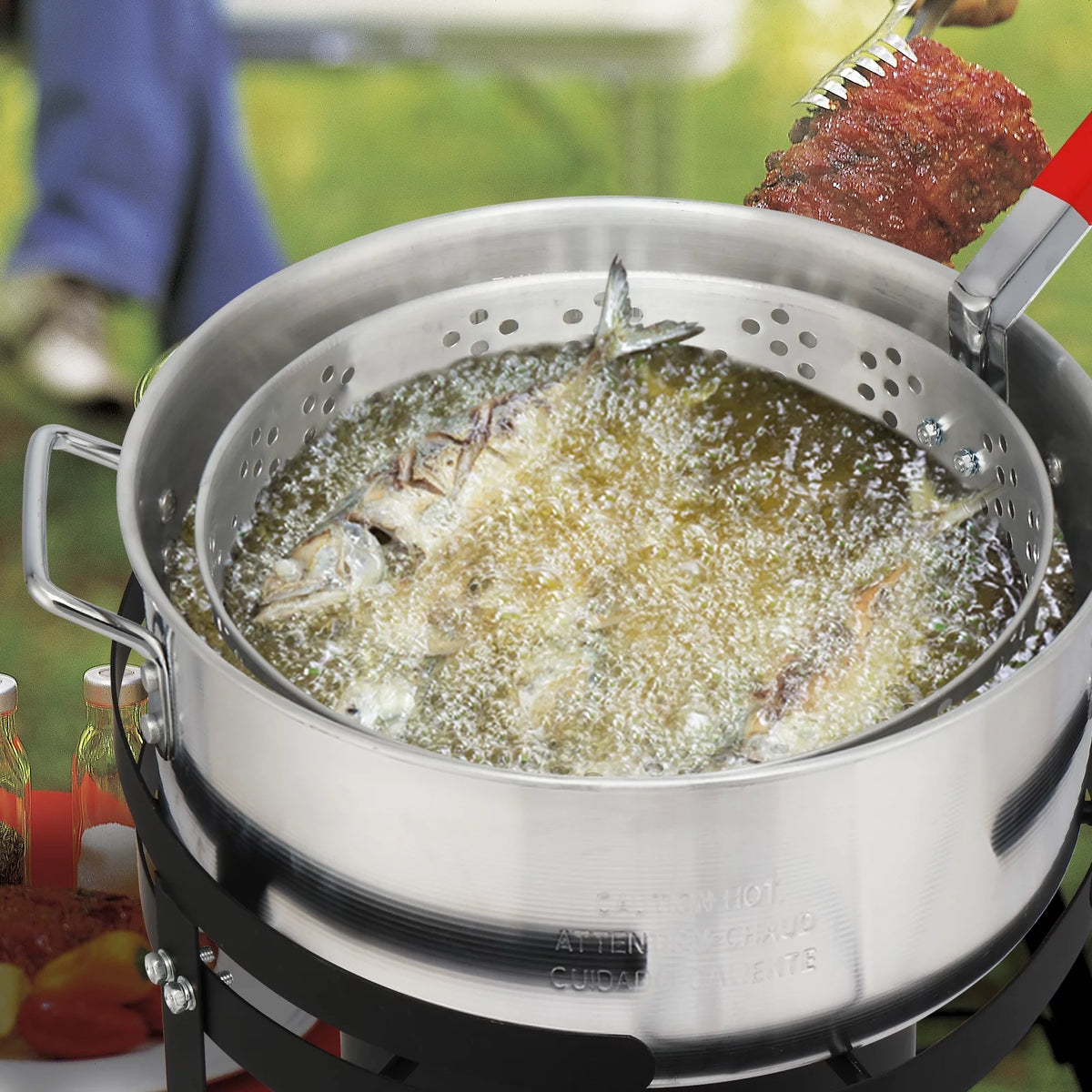 30QT Propane Outdoor Fryer 4 Piece Set 54000BTU S9684
