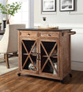 Rustic Brown Kitchen Cart D14869