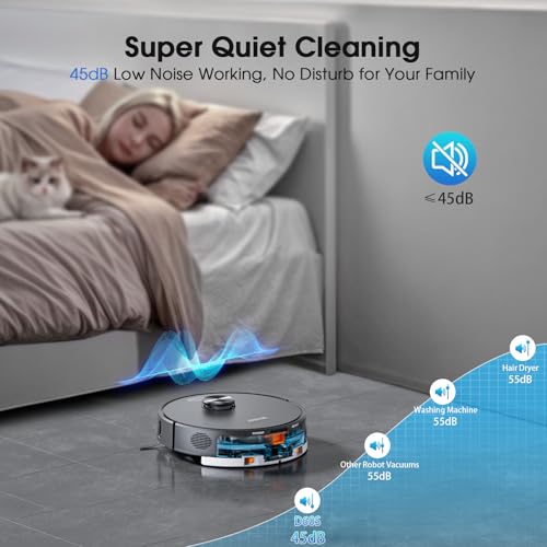 Robot Vacuum and Mop with LiDAR Navigation O123489