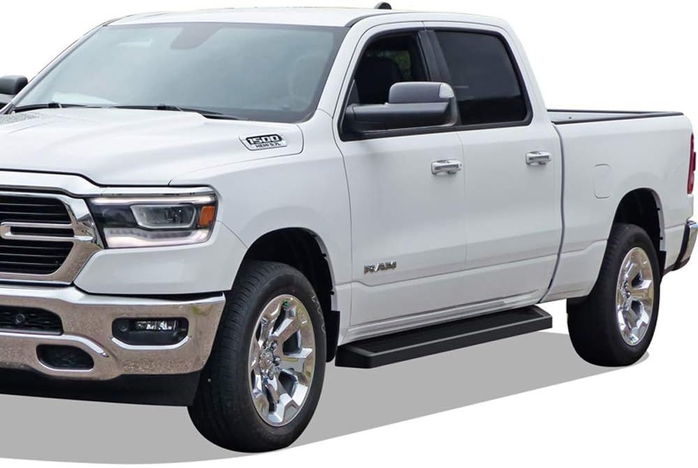 6in Black Running Boards H477