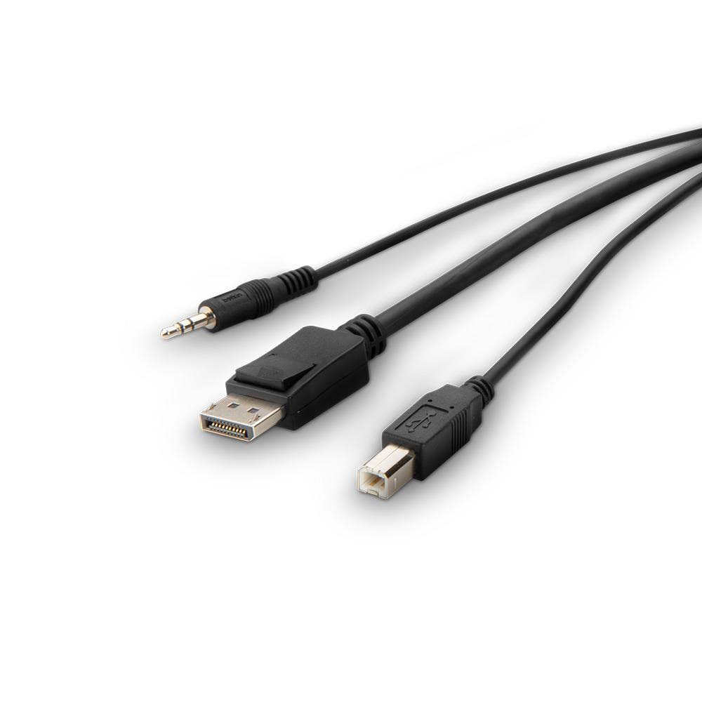 Minidp to DP + USB A/B + Audio Combo KVM Cable Q719