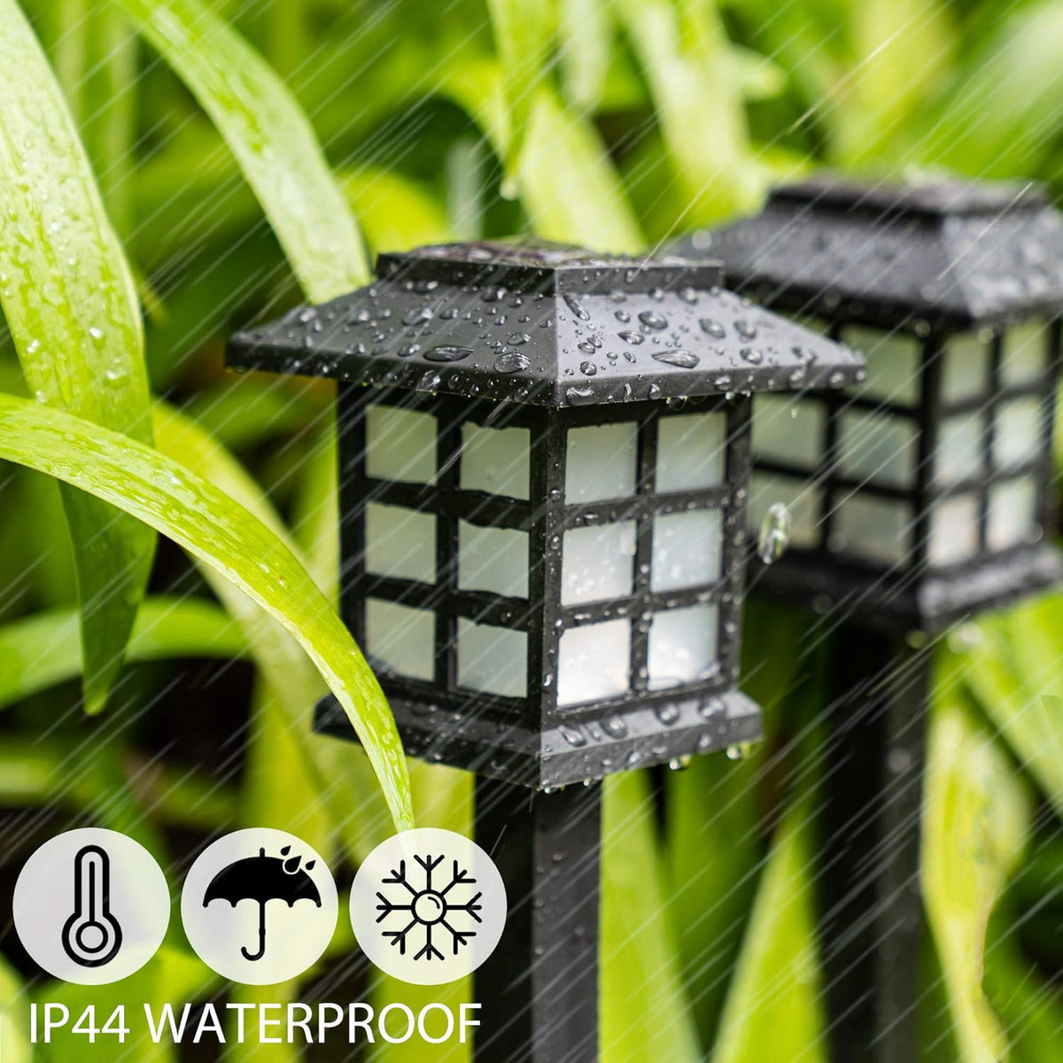 12 Pack Solar Path Lights Warm White L543