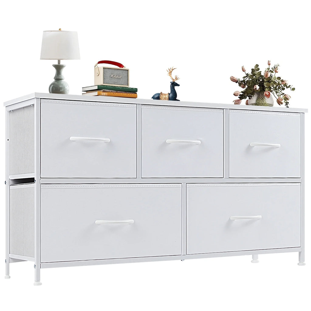 Gray 9 Drawer Fabric Storage Dresser A70202