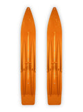 Pair of Orange Snowmobile Skis G334814