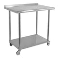 Stainless Steel Work Table with Casters O227