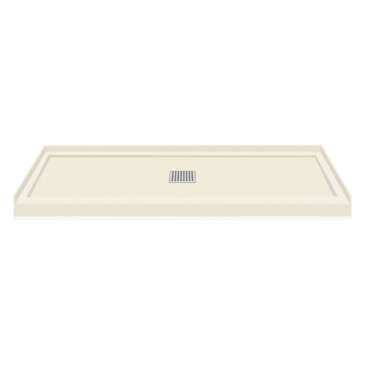 Cameo Single Threshold Shower Base with Center Drain Z5539