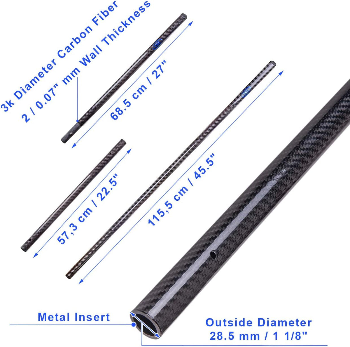 Carbon Fiber Travel Sand Scoop Shovel Handle P6285
