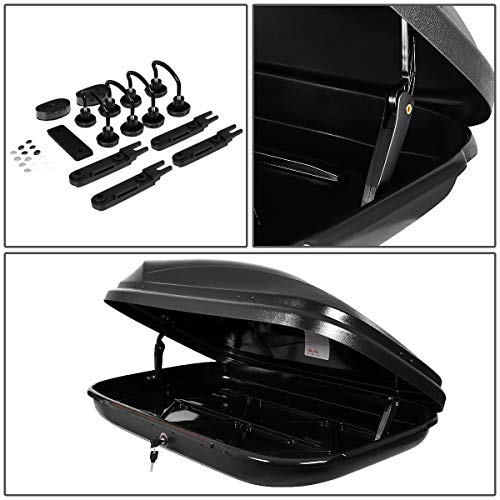 Black 110 LBS 53 X 34 X 15 Inches Lockable Rooftop Cargo Carrier E268197