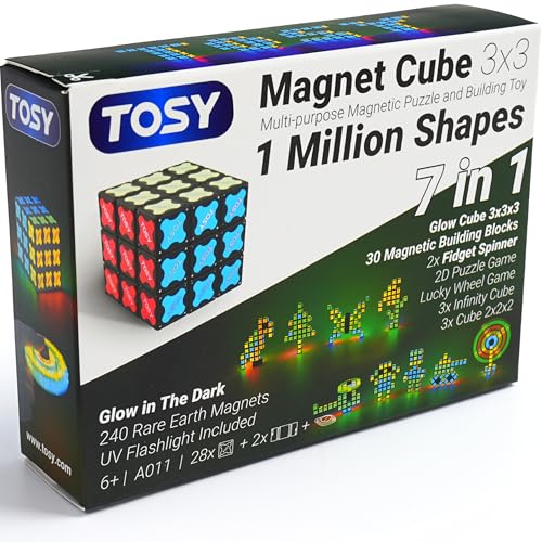 3x3 Magnet Cube 240 Magnets 30 Blocks 7in1 Toy A82019