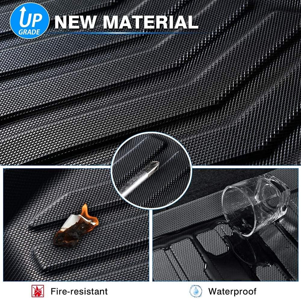 Custom Fit All Weather Floor Mats Full Set Black Non-Slip C614
