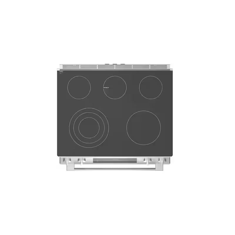30 in. 4.6 cu. ft. Slide-In Electric Range with Self Cleaning Convection Oven in Stainless Steel D516453