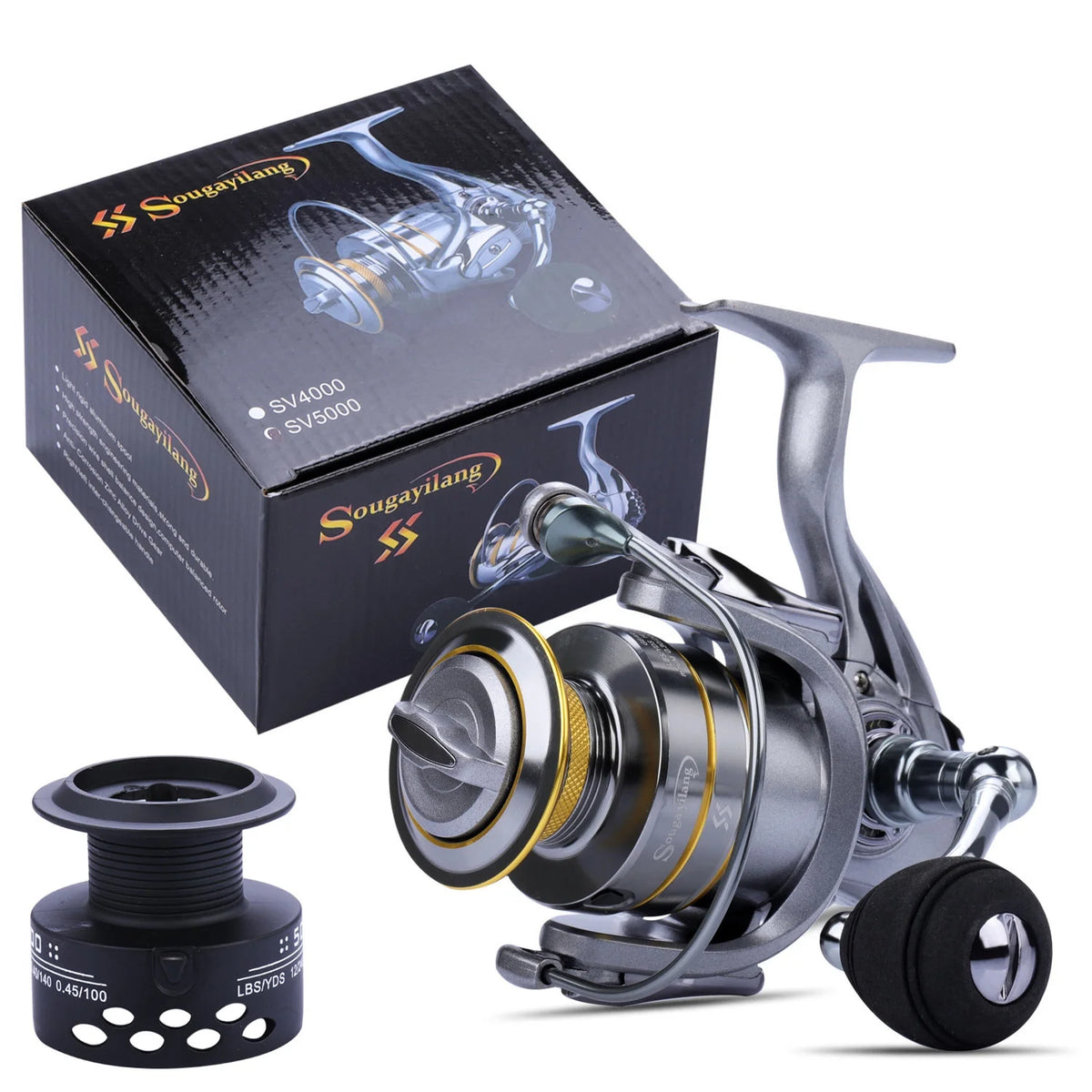 13+1 Ball Bearings Metal Body Spinning Fishing Reel W89556