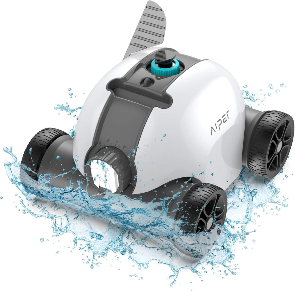 Cordless Robotic Pool Cleaner with Dual-Drive Motors W87715