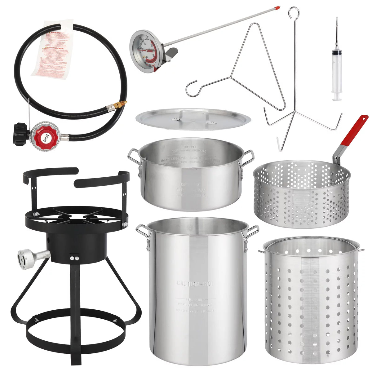 30QT Propane Outdoor Fryer 4 Piece Set 54000BTU S9684
