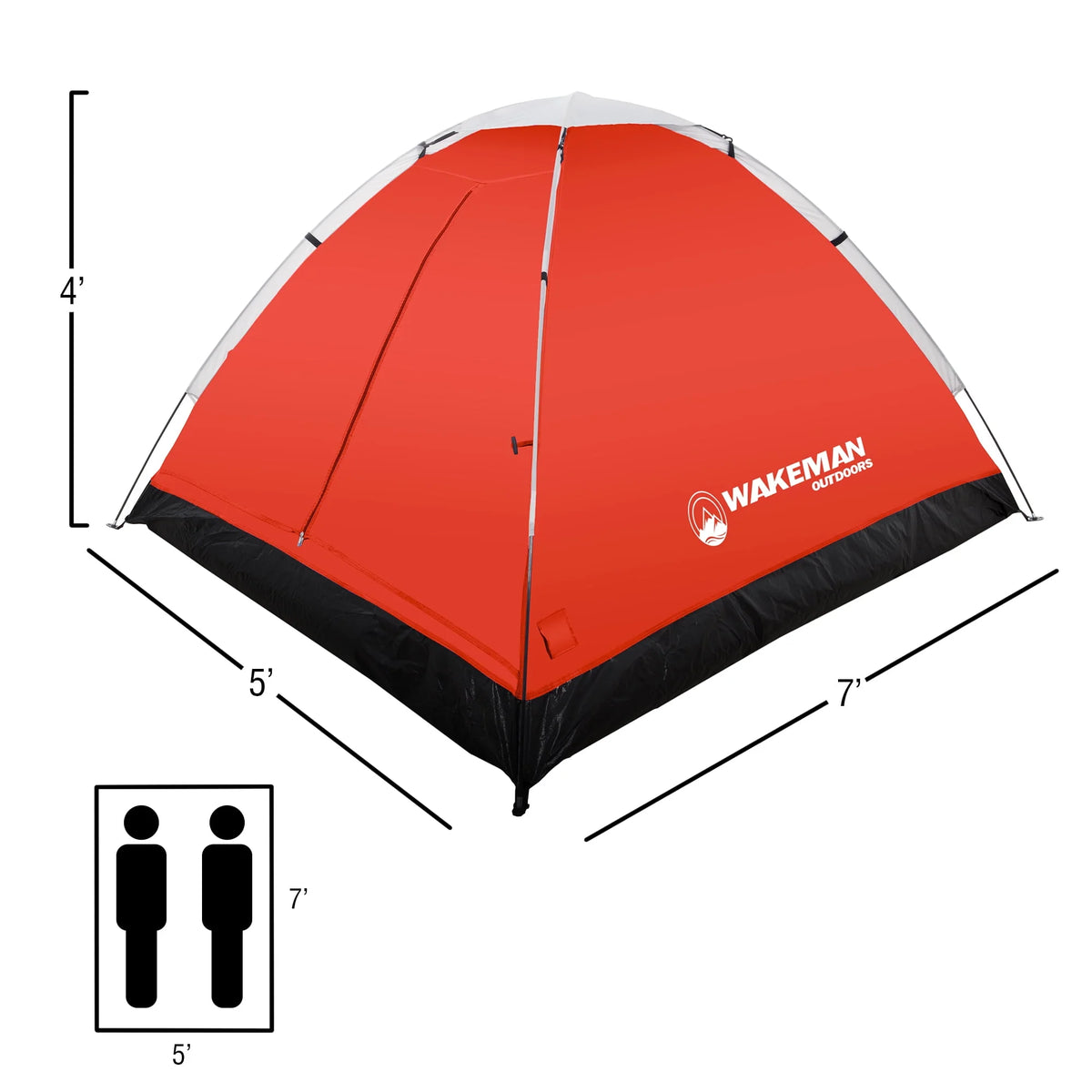 2-Person Water Resistant Dome Tent with Carry Bag I9126