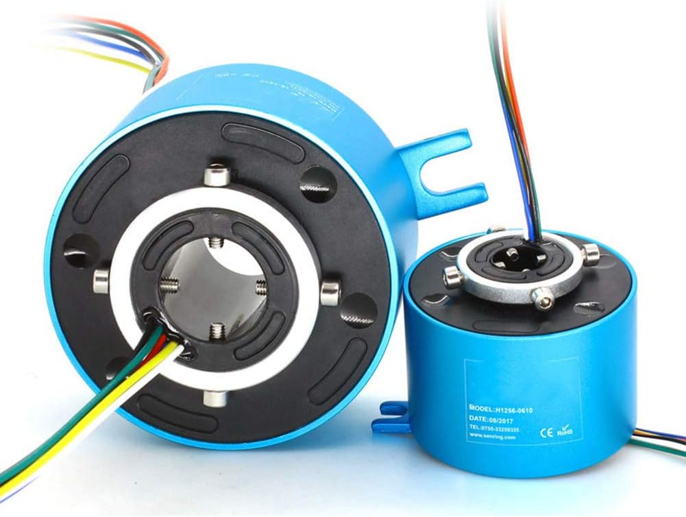 Through Hole Conductive Rotary Slip Rings Aperture 8mm 6 way 5A R784076