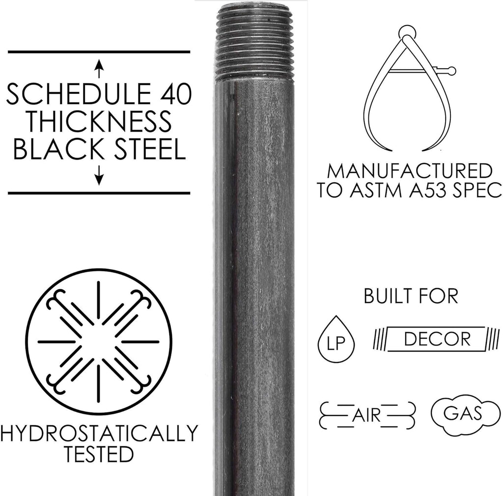 Industrial Steel Grey Cast Iron Pipe Connector, Pack of 2 E92115