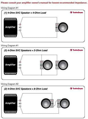 2 Rockford Fosgate P1S4-10 10 1000 Watt 4-Ohm Car Audio Subwoofers D94469