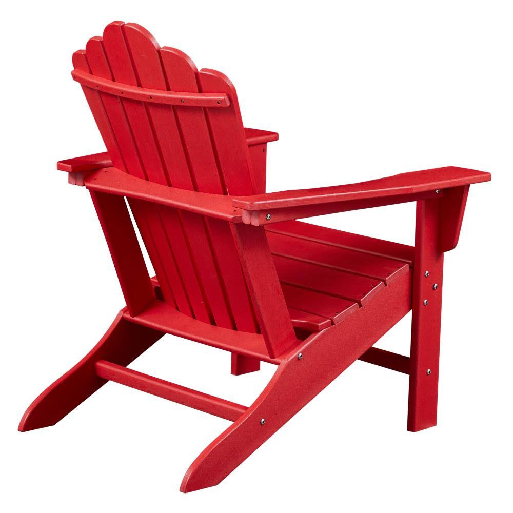 2 Pcs Red Outdoor Adirondack Chair M229