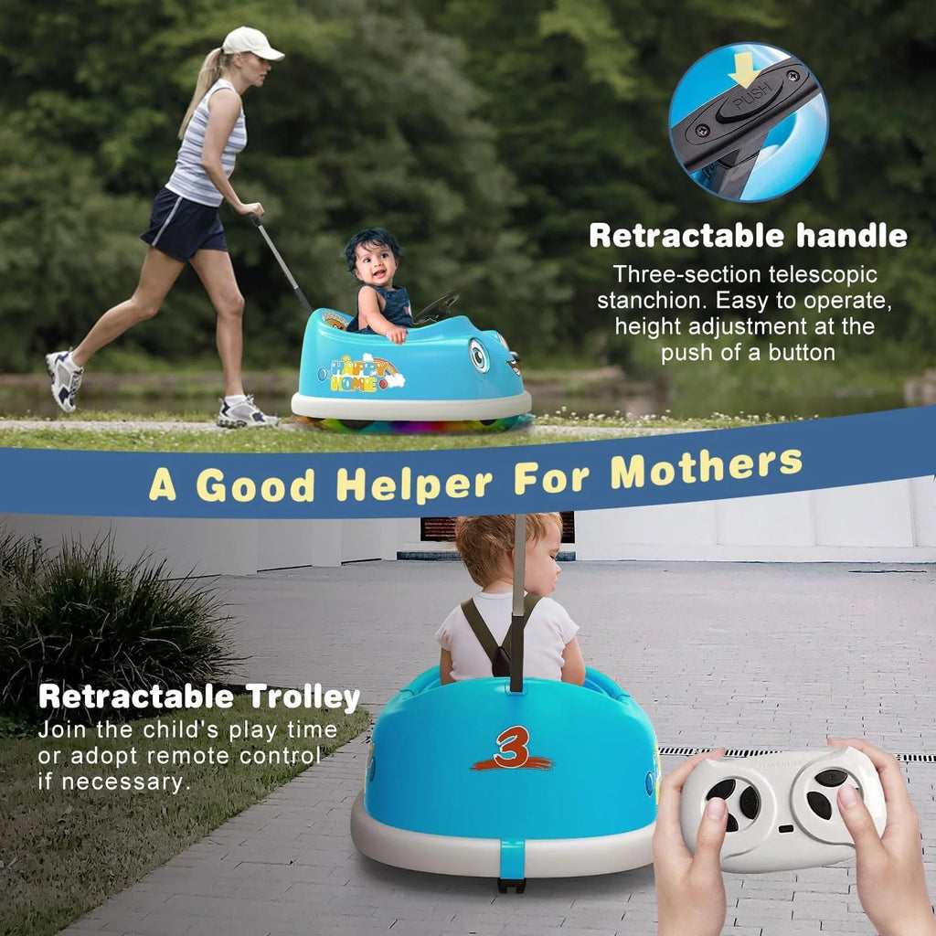 Blue 12V Electric Bumper Car for Kids F11402