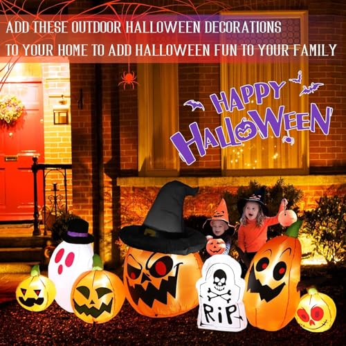 8FT Halloween Inflatable Decorations with LED Lights P252