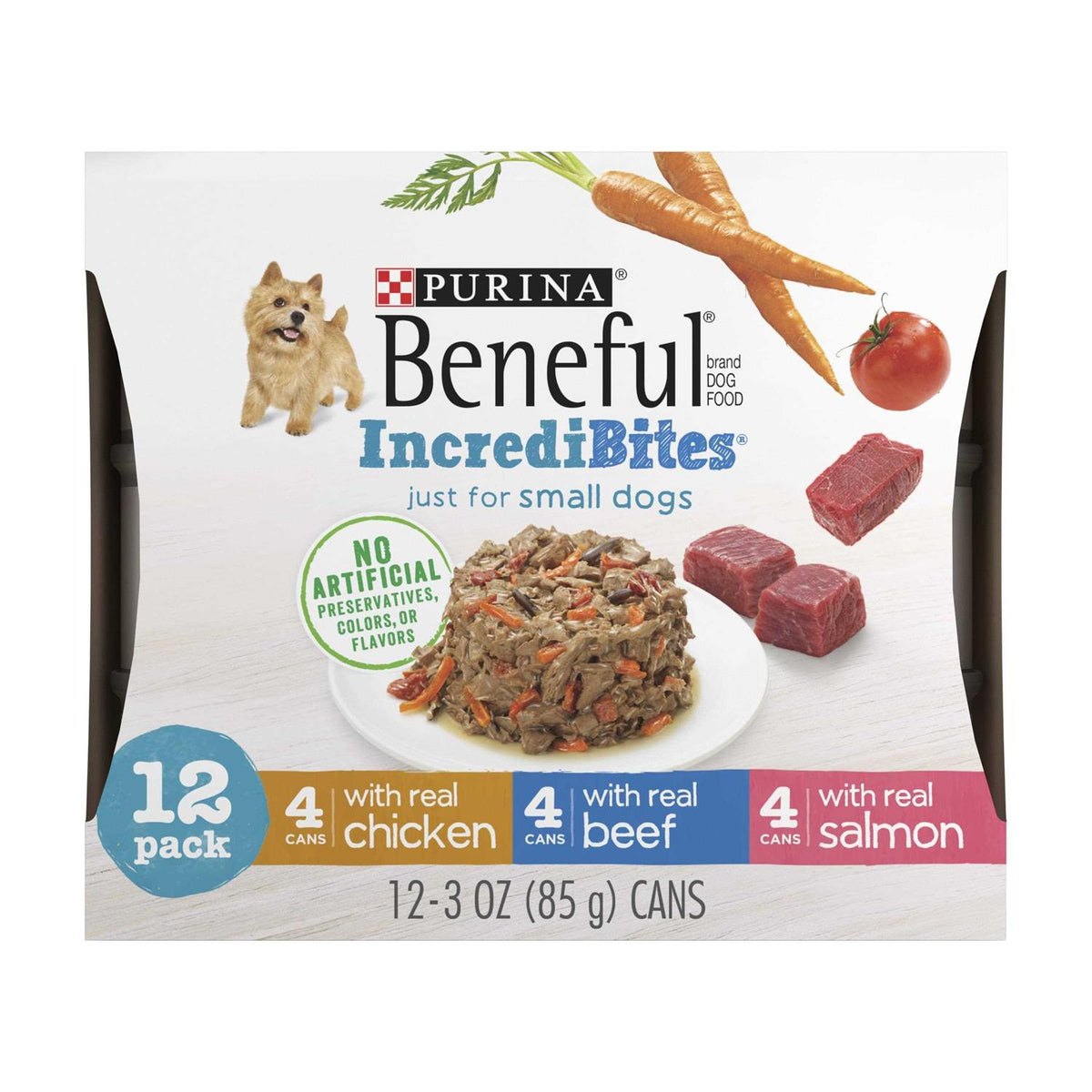Chicken Beef & Salmon Variety Pack Wet Dog Food Cans U7083