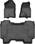 Black TPE Car Floor Mats Custom Full Set for Dodge Ram 1500 Crew Cab R792