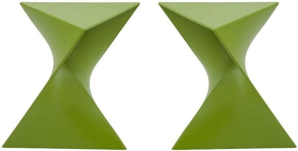 Green Plastic End Table Set Of 2 Z641803
