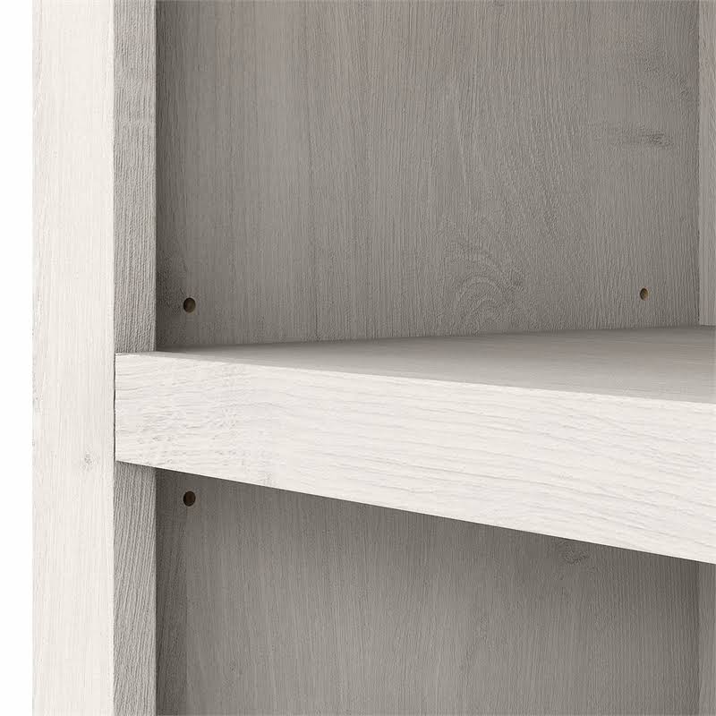 White Oak 5 Shelf Bookcase Set of 2 I9043