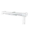 White Heavy Duty Double Traverse Rod 84-156x22 U38139