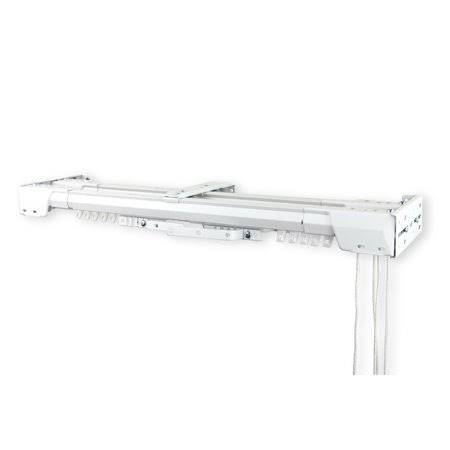 White Heavy Duty Double Traverse Rod 84-156x22 U38139