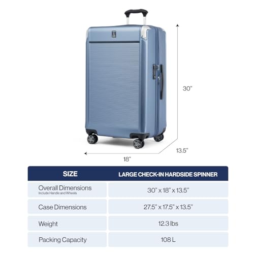 Compact Carry on 20-Inch Hard Shell Polycarbonate Suitcase Q967055
