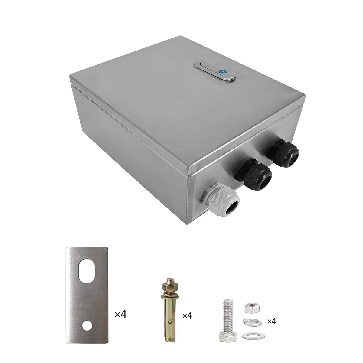 304 Stainless Steel IP65 Waterproof Junction Box with Lock T51725