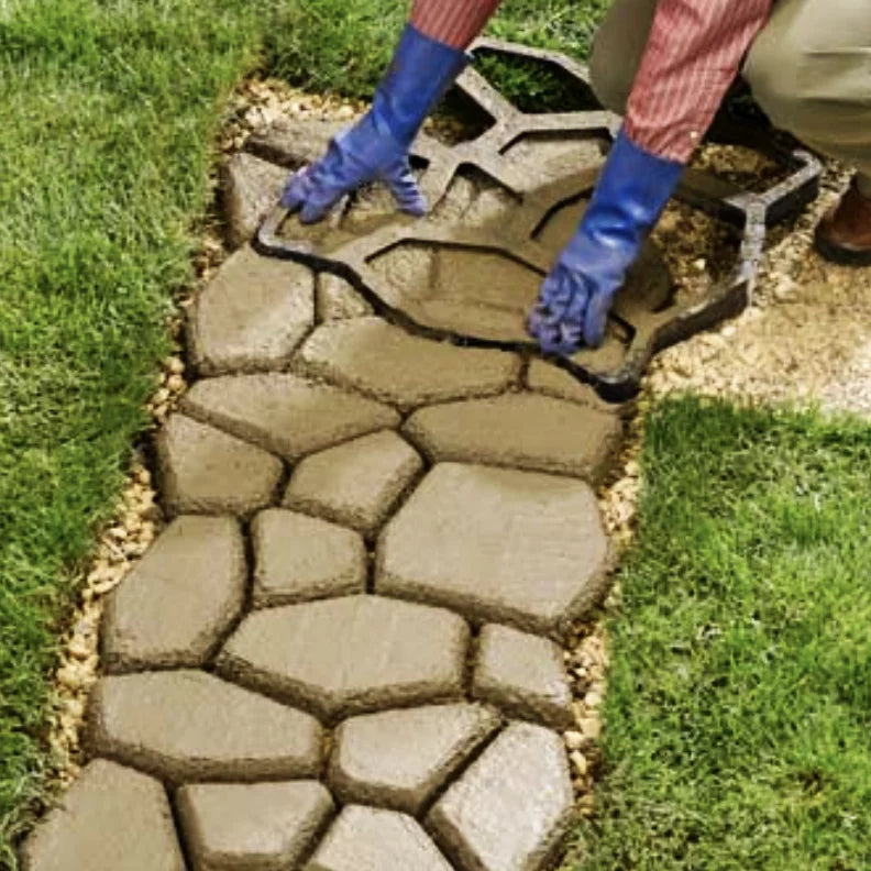 Reusable Concrete Stepping Stone Mold D1493