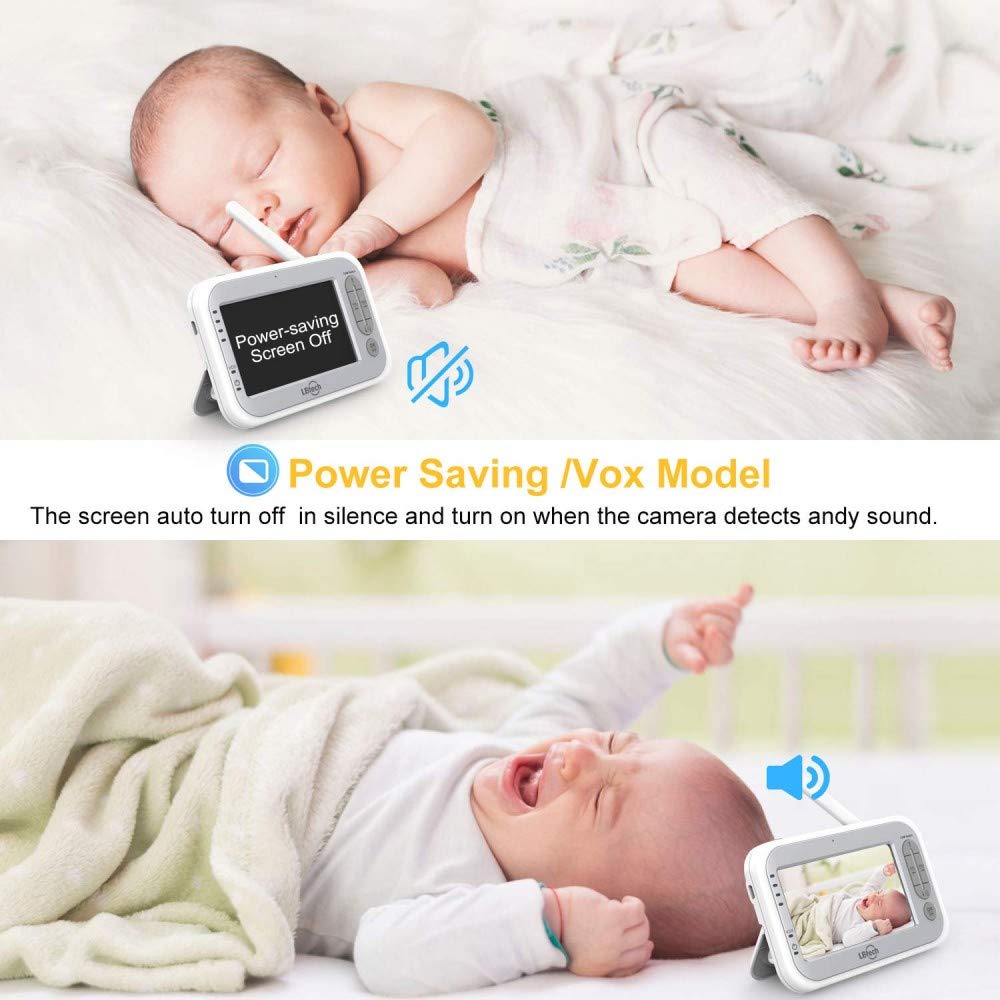 Video Baby Monitor with Two Cameras and 4.3 LCD R321565