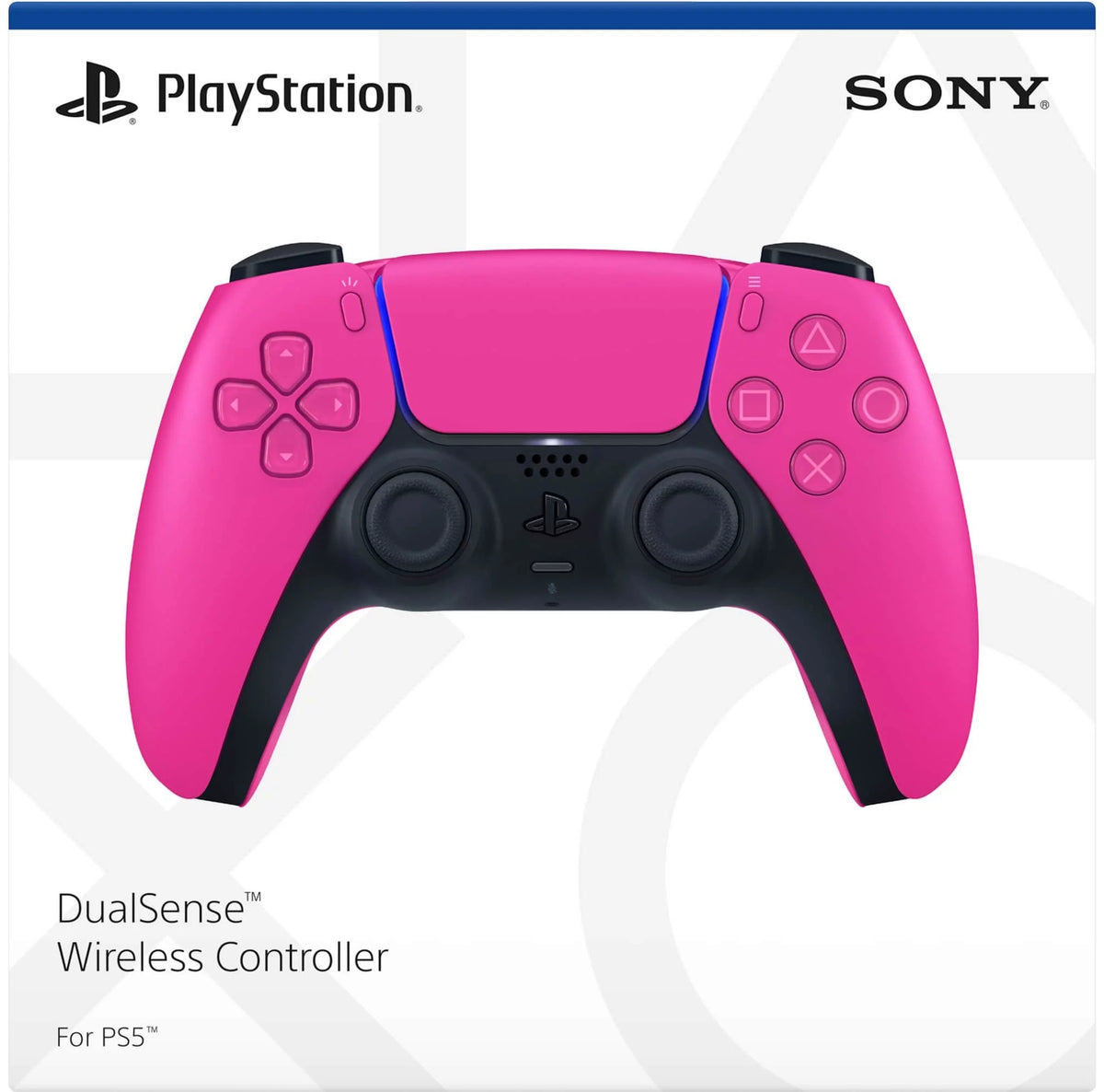 PlayStation 5 Slim Disc Edition Gaming Console with Two Controllers White and Nova Pink Dualsense B5340