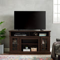 Brown MDF Veneer Corner TV Stand with Storage H3636