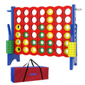 Oversized 4 ft Wide X 3.5 ft Tall 4-to-Score Game with 44 Pieces Rings and Cup Holder P7277