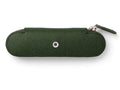 Olive Green Zipper Pen Case for Two Z268