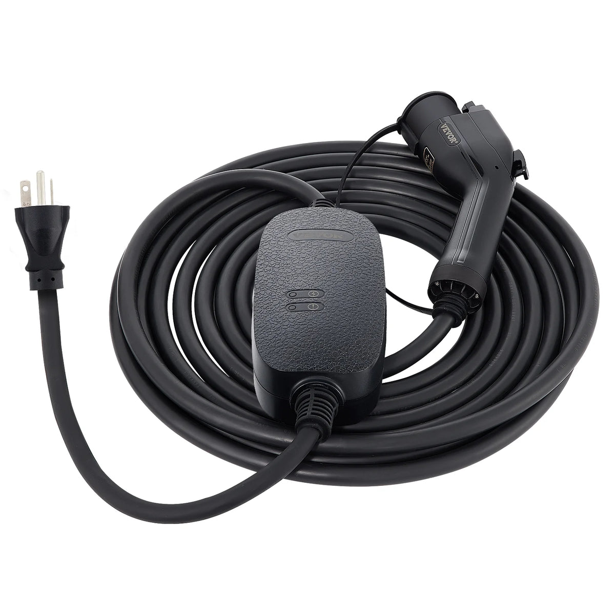 16 Amp 110V-240V Portable Electric Vehicle Charger with 25 ft Charging Cable U305960