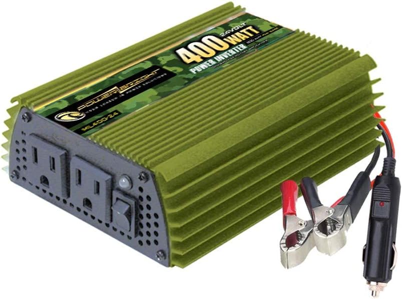 400 Watt 24V Modified Sine Wave Power Inverter with Dual 110V AC Outlets Q781452