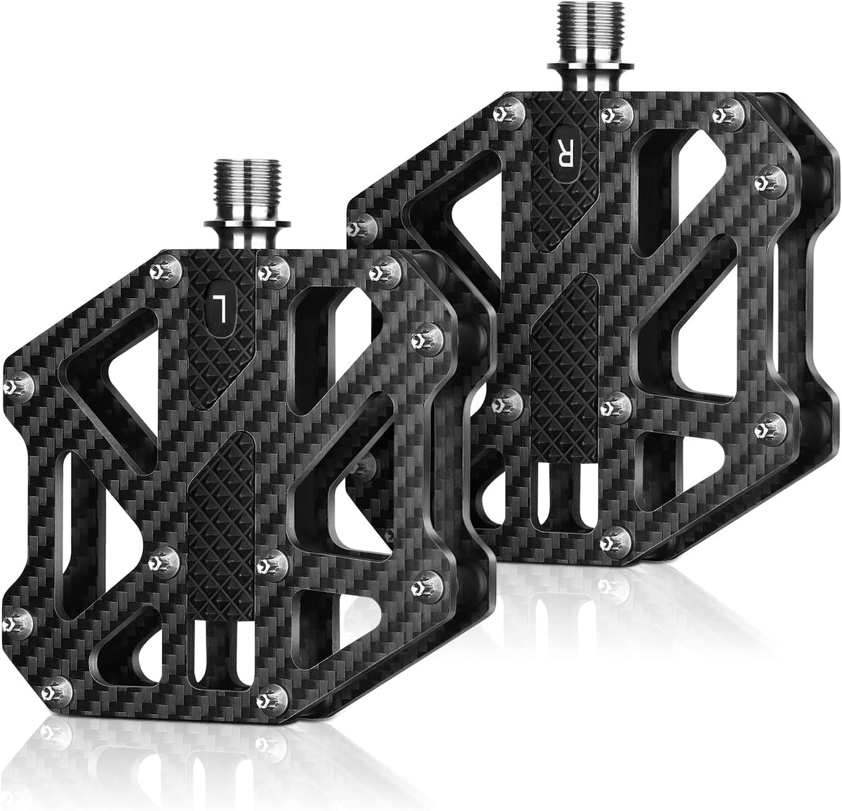 Carbon Fiber 3 Sealed Bearing Mountain Bike Pedals Z3007