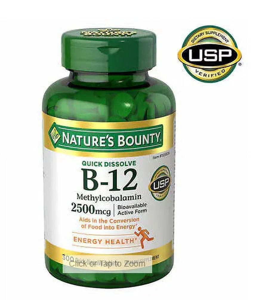 Vitamin B-12 2500 mcg, 300 Quick Dissolve Tablets I8062