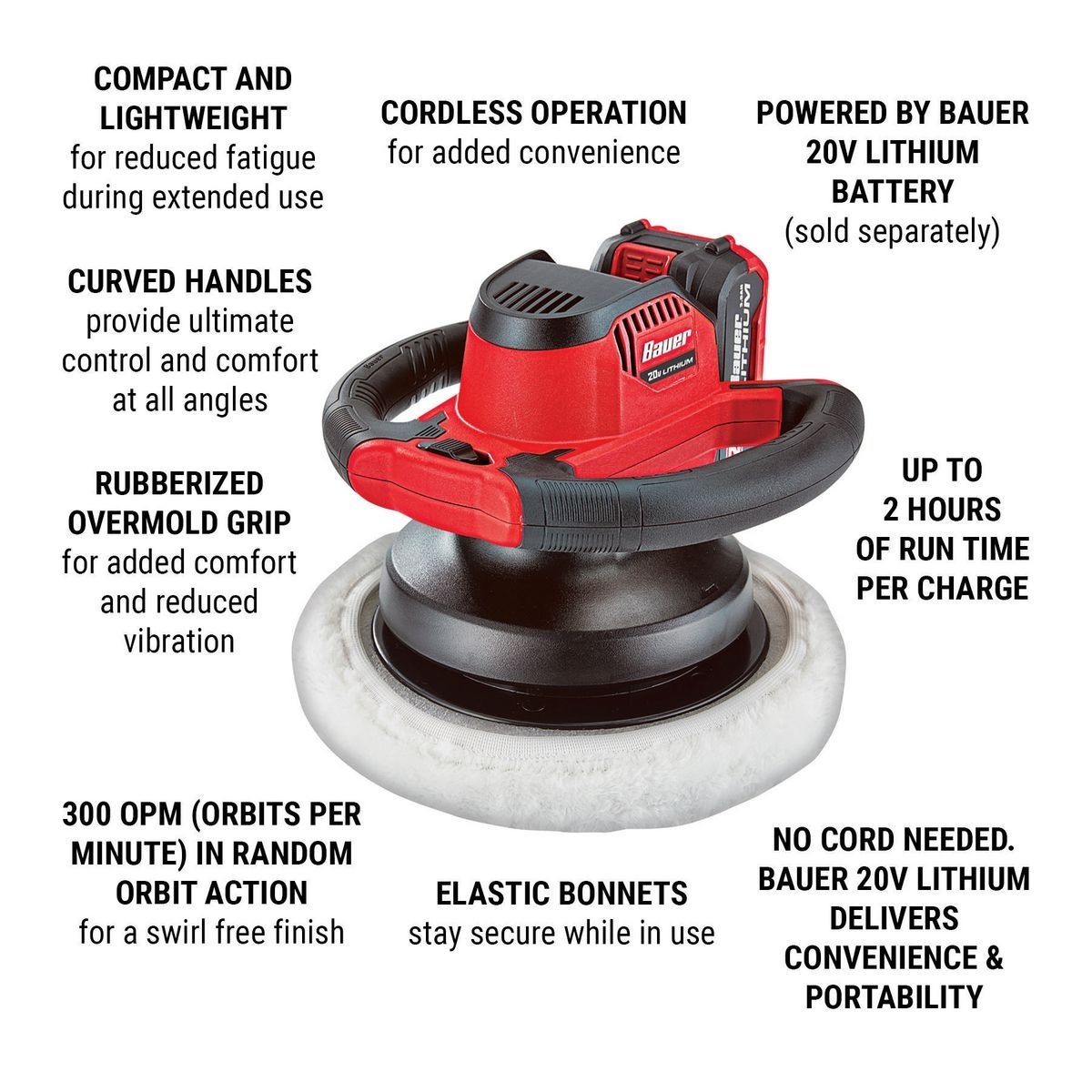 20V Cordless 10 In. Buffer H321887