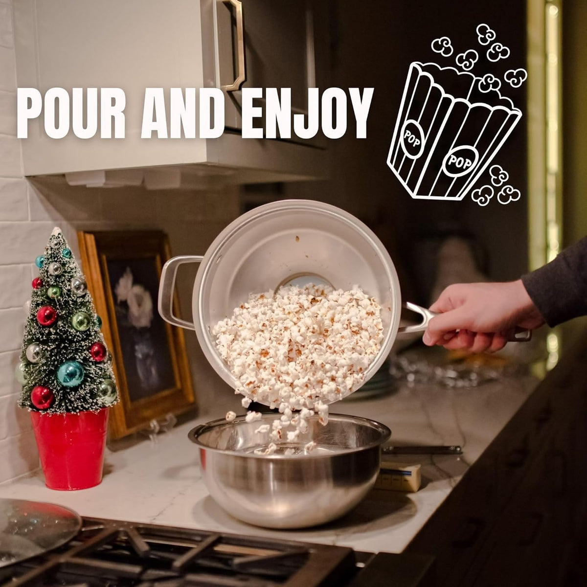 Stovetop Popcorn Maker Popcorn Pan N1552