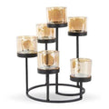 2 Piece Metal Tabletop Candelabra Set D807