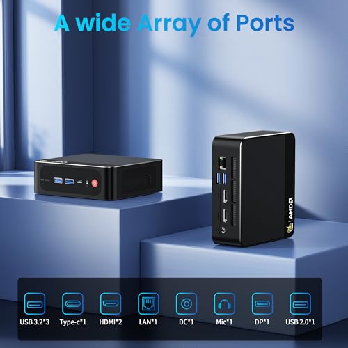 Mini PC AMD Ryzen 7 5825U 8C/16T 32GB DDR4 RAM 1TB M.2 SSD L91090