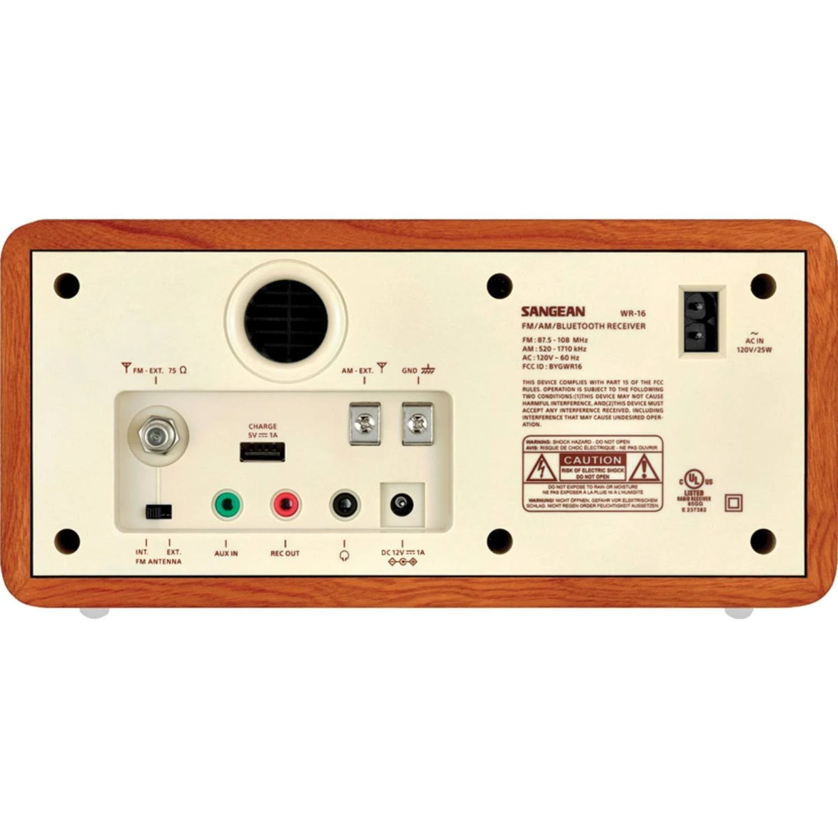 AM-FM Bluetooth Wooden Cabinet Radio I767976